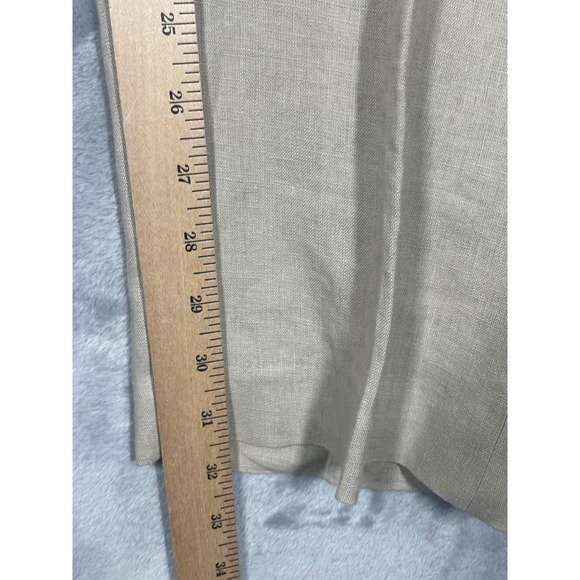 Lauren Ralph Lauren Mens 36x32 Beige 100% Linen Flat Front Dress Pants Trousers - Picture 7 of 9